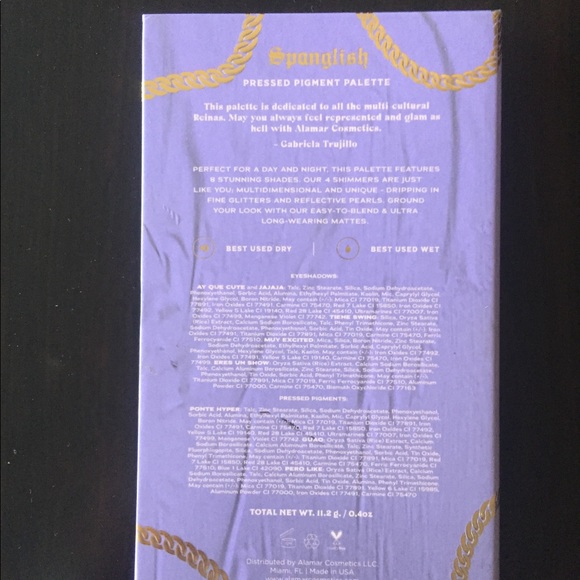 Alamar cosmetics - SPANGLISH Palette - Picture 3 of 3